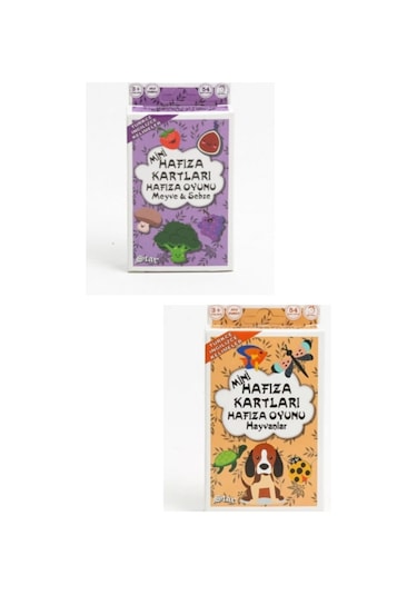 Mini Hafıza Kartları Bitkiler Ve Hayvanlar