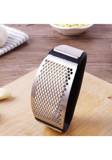 Dancemonkey Paslanmaz Çelik Sarımsak Baskı Ayağı Manuel Sarımsak Aletleri Gümüş