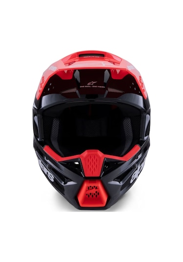 Alpinestars Sm3 Radium Off-Road Cross Kaskı Beyaz - Kırmızı - Siyah