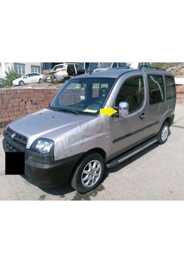 Fiat Doblo Krom Ayna Kapağı 2000 - 2012 2 Parça Abs Krom