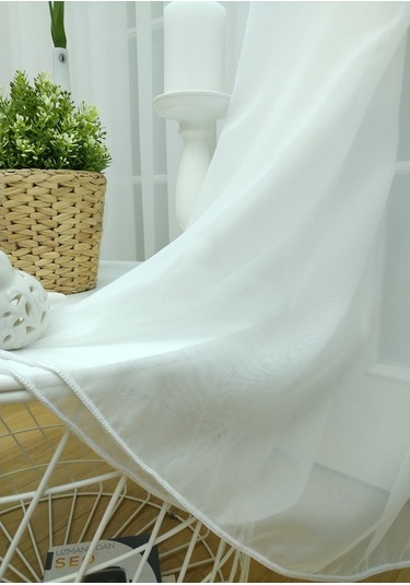 Evdepo Home Kullanıma Hazır Vual Tül Perde (540654999)