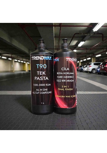 Trendwax 2li Set Tek Pasta Ve Koruyucu Cila Wax 1 Litre