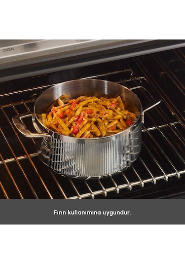 Karaca Power Steel 316+ 3ply Apollo İndüksiyon Tabanlı 8 Parça Çelik Tencere Seti Gümüş