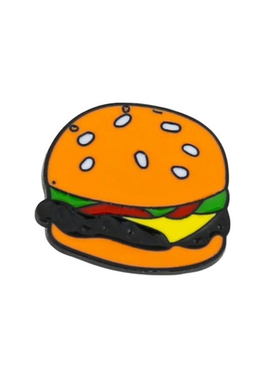 Homyl Sevimli Gıdalar Broşlar Pin Yaka Broş Iğneler Giysi Hamburger Çok Renkli