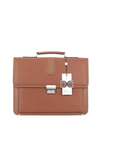 Case Club 2011 Evrak Tipi Erkek El Ve Omuz Çantası Taba