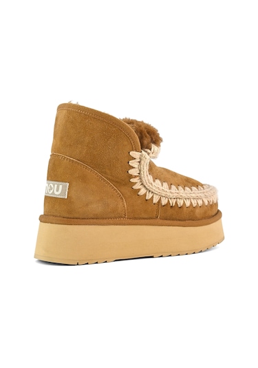 Bot Kar Kadın Mu.fw681000a Cog Mou Mini Eskimo Platform Boot Cognac Beyaz