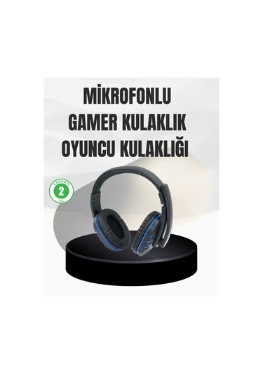 Stereo Oyun Kulaklığı Güçlü Bas, Mikrofonlu Ve Konforlu Tasarım