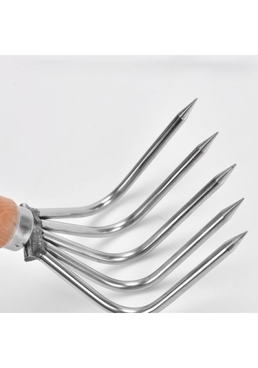 Suntek El Tırmık Ahşap Saplı Kültivatör Kısa-sap-5-diş