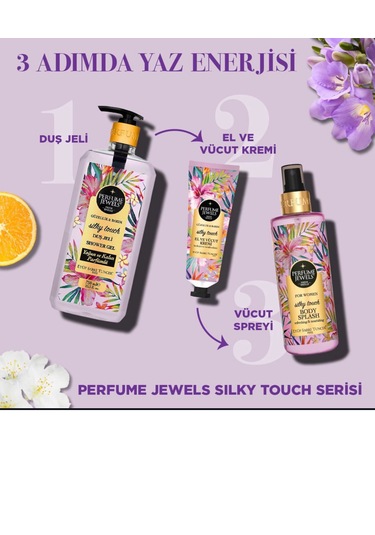 Eyüp Sabri Tuncer Silky Touch Duş Jeli 750 ML + El ve Vücut Kremi 50 ML + Vücut Spreyi 250 ML