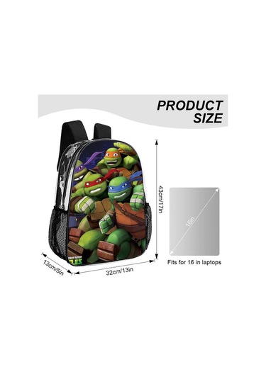 C664 Teenage Mutant Ninja Turtles Sırt Çantası Klasik Şeffaf Yüzme Çantası Şeffaf Pvc Su Geçirmez Okul Sırt Çantası Erkek Kız Çocuklar İçin Nm664 Diğer
