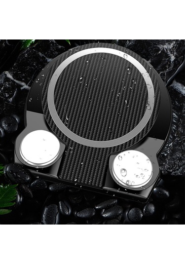 Butu Karbon Fiber Araç Telefonu Tutucu Dashboard Cep Telefonu Sabitleme Kıskacı Braketi Gps Standı 3.5-6.8 İnç Telefon İçin