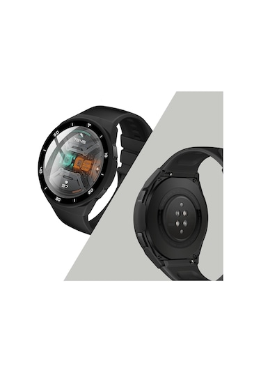 Huawei Watch Gt 2E Ekran Koruyucu Cam + Sert Pc Kasa Koruyucu
