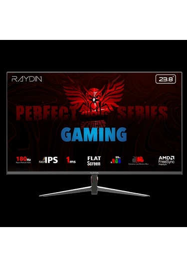 Raydın Mm24dfı-180hz, 23.8", 1ms, 180hz, Full Hd, Hdmı, Dp, Ips Led, Flat, Frameless, Freesync Gamin
