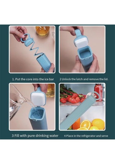 Xurunkeji Hızlı Dondurma İçin Şerit Şekilli Buz Bloğu Kalıbı - Kolay Kalıptan Çıkarma Özelliğine Sahip Kendin Yap Dondurma Yapma Aleti, Ev Kullanımı İçin İdeal B Mavi Xurunkeji Hızlı Dondurma İçin Şerit Şekilli Buz Bloğu Kalıbı - Kolay Kalıptan Çıkarma Özelliğine Sahip Kendin Yap Dondurma Yapma Aleti, Ev Kullanımı İçin İdeal B Mavi