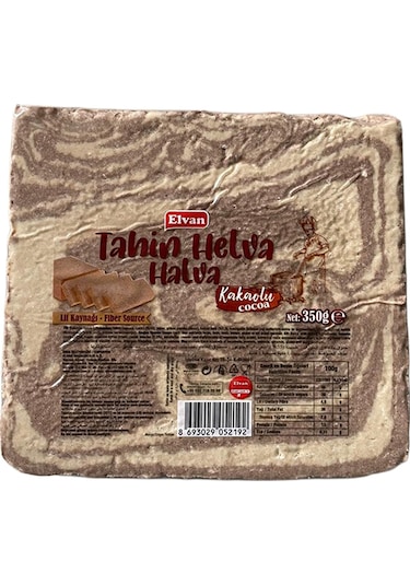 Elvan Kakaolu Tahin Helvası 350 G