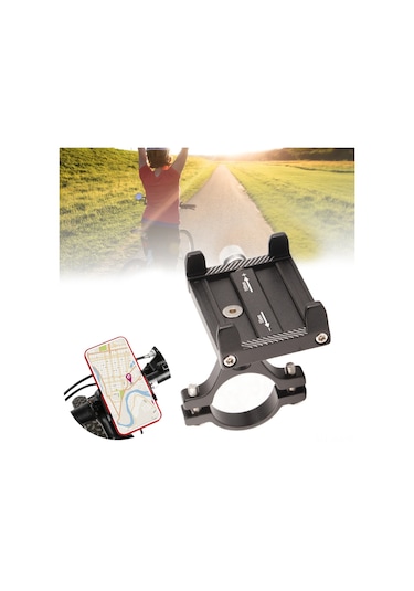 Yaozixa Alüminyum Bisiklet Telefon Tutucu, 4.0-6.7 İnç Telefonlar İçin, Hızlı Kurulum, 22.2-31.8 Mm Sapkalarda Uygulanabilir, Sağlam Ve Dayanıklı