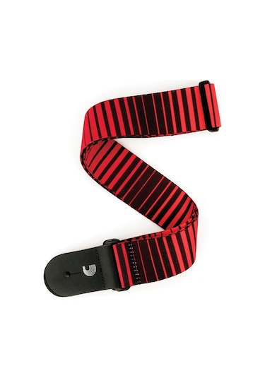 Planet Waves Optical Stripes Art P20S1507 Kırmızı Gitar Askısı
