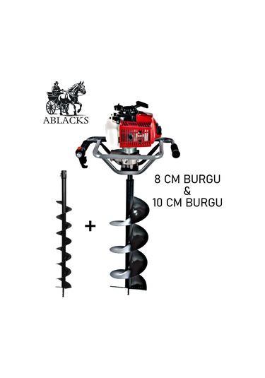 Ablacks C-52 Toprak Burgu Makinesi 8 - 10 CM Çift Burgulu