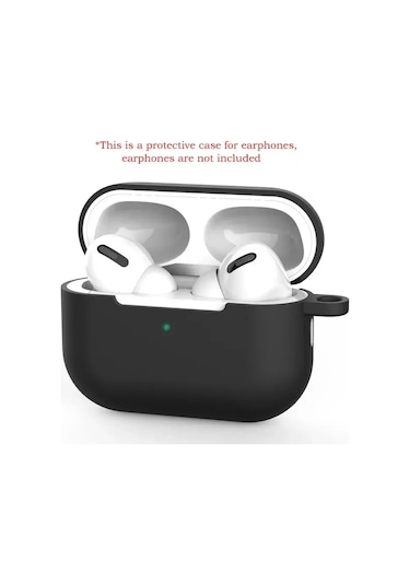 Snapbuy Airpods Uyumlu Pro Silikon Koruyucu Kılıf - Yumuşak Ve Düz Renkli Bluetooth Kulaklık Kapağımysterious Black Mysterious Black