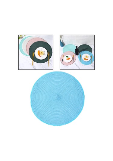 Suntek Parti Tezgahı Düğün Mavisi Için Masa Servis Mavi Mavi