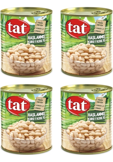 Tat Haşlanmış Kuru Fasulye 4 x 800 G