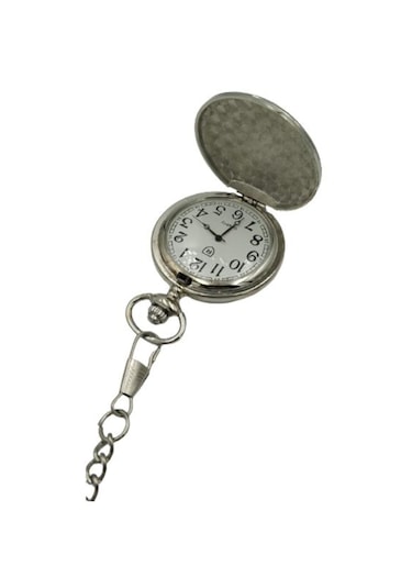 Profisher R0003TCDDS TCDD Tren Kabartmalı 46 MM Klasik Kuvars Köstekli Cep Saati