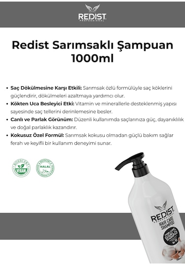Redist Sarımsaklı Şampuan 1 L