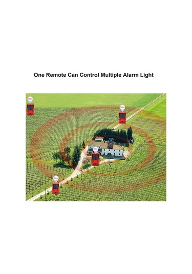 Tongxida Gece Güvenliği İçin Güneş Enerjili Hareketli Alarm Işığı N911c - 110db Sesli, 4 Modlu, 200m Kumandalı, Ip65 Su Geçirm