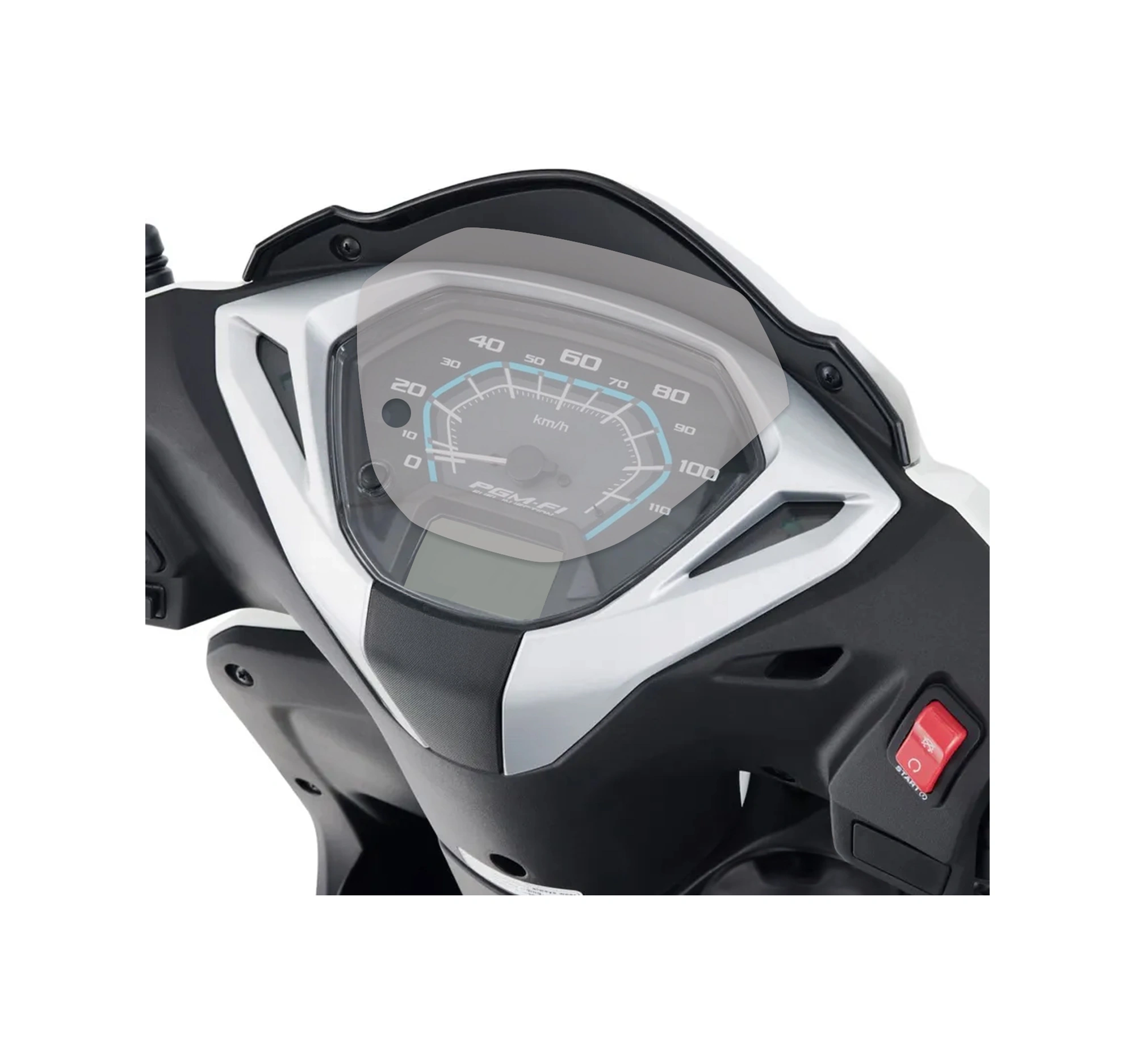 Gp Kompozit Honda Activa 2023-2024 Uyumlu Motosiklet Ekran Koruyucu Şeffaf