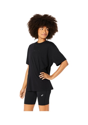 Asics ASICS LOGO TEE Siyah Women Kısa Kollu Tshirt 2032C843-002 Siyah