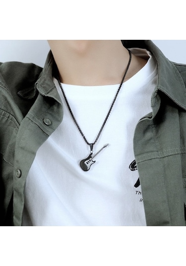 Fastbuy Opk 1989 Paslanmaz Çelik Kolye Ucu Titanyum Çelik, Altın Kolye Ucu+0.4x70cm İnci Zincir, Renk: Altın, Kolye Ucu Çok Renkli