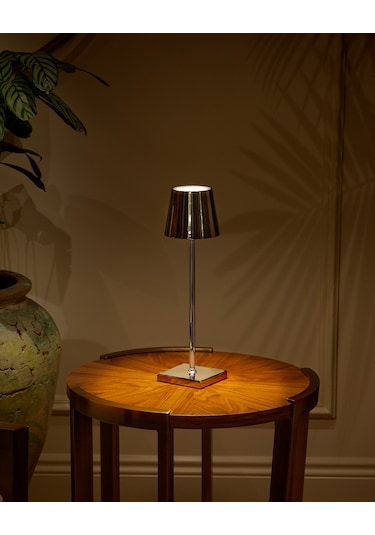 Madame Coco Bonar Dokunmatik Abajur Abjr000000001510x10x38 Cm-gümüş Diğer