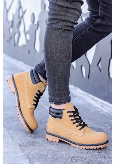 Vojo Arex Suya Dayanıklı Casual Kışlık Erkek Bot 267800001819 33 Sarı Sarı