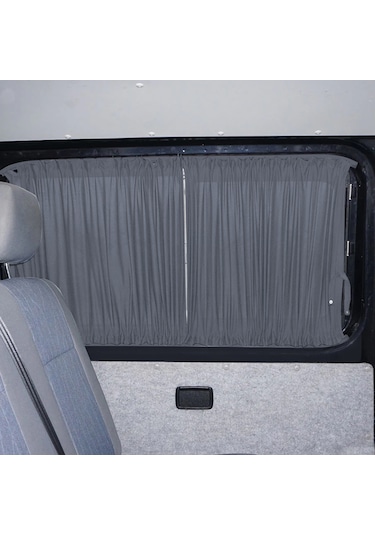 Pandami Opel Vivaro A 2001-2014 Uyumlu Gri Raylı Oto Perde Takımı