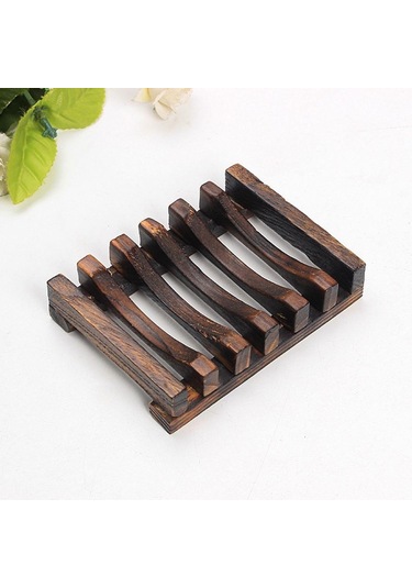 Banyo Aksesuarı Retro Ahşap Lavabo Güverte Dağı Oymak Sabunluk Tutucu Raf