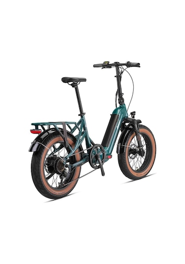 Loop Coaster Hidrolik Frenli Elektrikli Katlanır Bisiklet Kırmızı