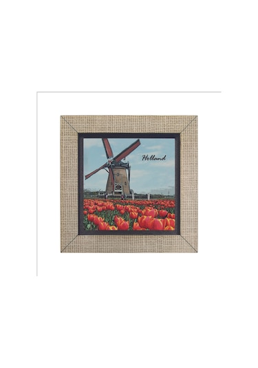 Hollanda Görseli Baskılı Mdf Magnet 7x7 190