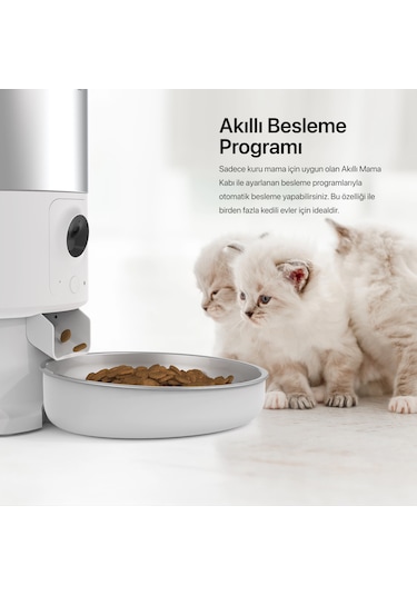 Xenon Smart Akıllı Otomatik Paslanmaz Çelik Hazneli Kedi Mama Kabı X8605