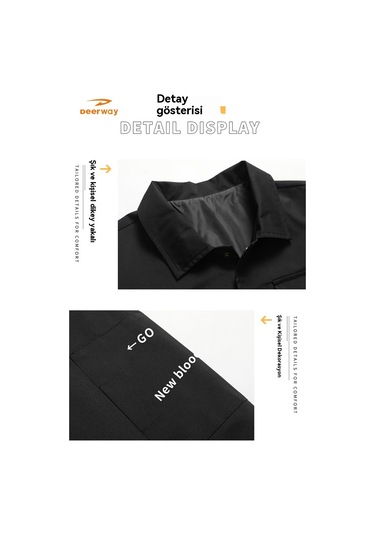 Erkek İlkbahar Ve Sonbahar Günlük Uçuş Ceketi Yeşil