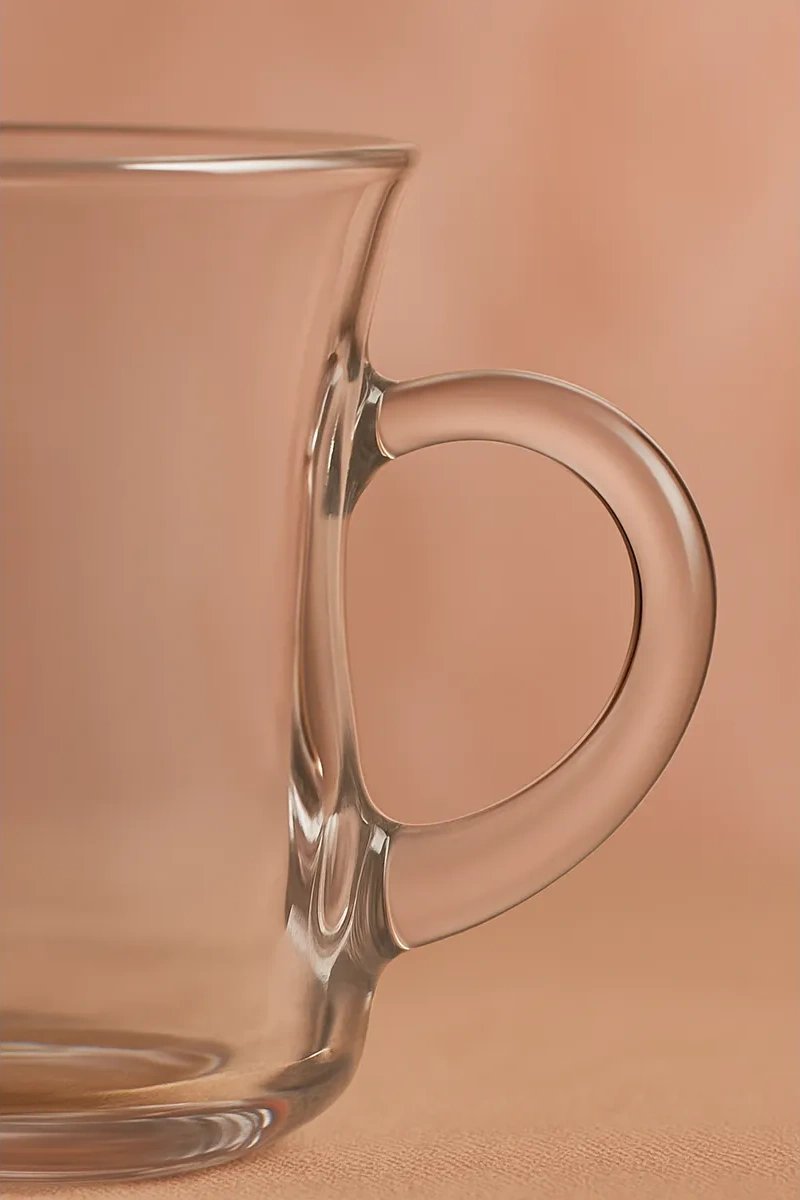 Tocka Posudy Türk Cam Çay Bardakları, Prunus Armeniaca Erik Şeklinde , 2'li Şık Takım 44998064 Beyaz