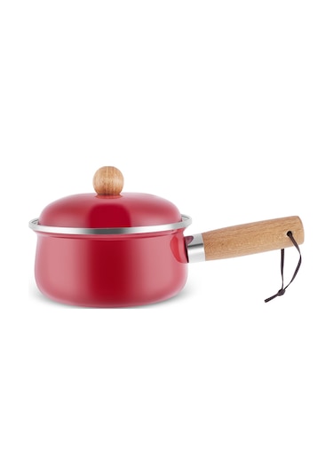 Karaca Elvin Emaye Kapaklı Sosluk Kırmızı