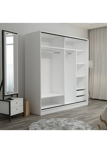 Minarmobilya Minar Kale210Y 2K Sürgülü Dlp 220G Cm - Byz Aynalı Dore