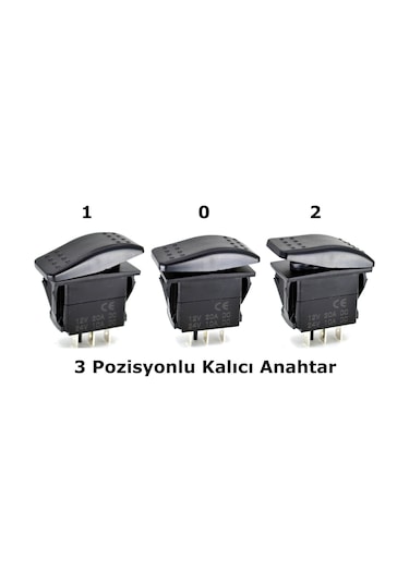Marine Karavan Anahtar 12v 24v Carling Switch 1-0-2