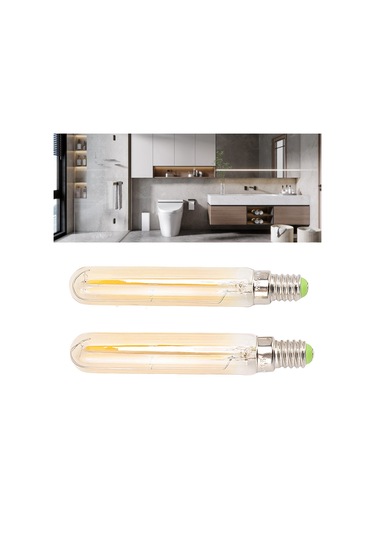 2 Adet Led Tüp Işık 4w E14 2300k Tüp Ampul T20x120 220 240v Aydınlatma İçin