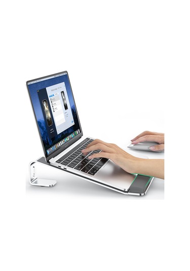 Silikon Bilek Desteği İle M8 Ayrılabilir Alüminyum Alaşımlı Dizüstü Bilgisayar Yükseltici Soğutma Braketi