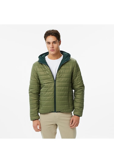 Nautica Erkek Yeşil Regular Fit Çift Taraflı Mont Düz J57008t Yeşil