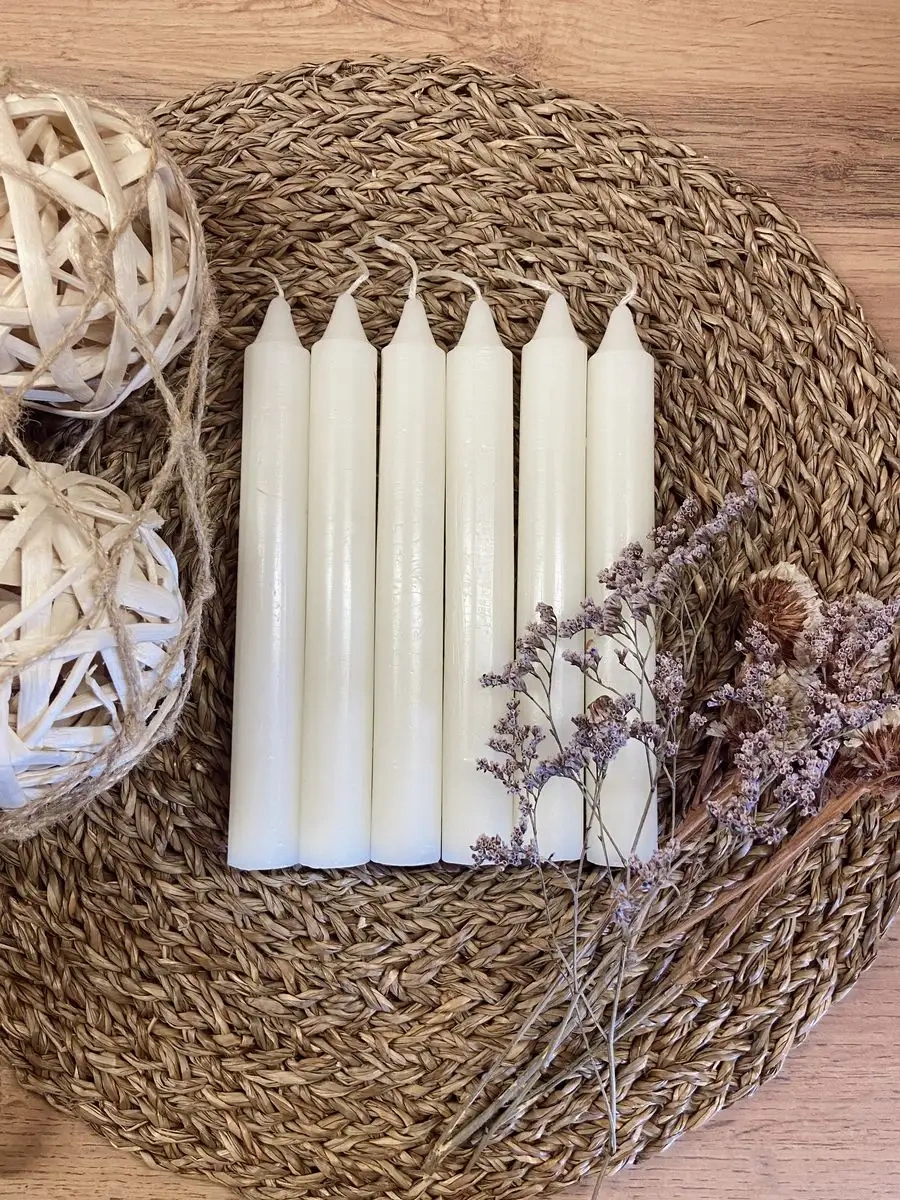 Parafinoff Ev İşi Sütun Mumları 25 Adet 50 Gr 150235910 Bej