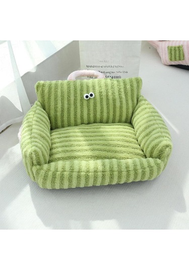 Suntek Yastıklı Evcil Hayvan Kanepe Yatağı Yuvası Yeşil-s