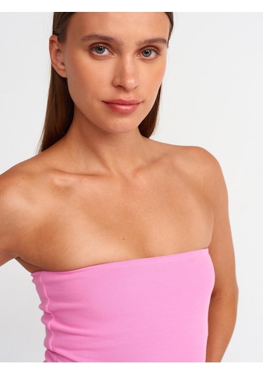 Dilvin Crop Top 101a20659 Pembe