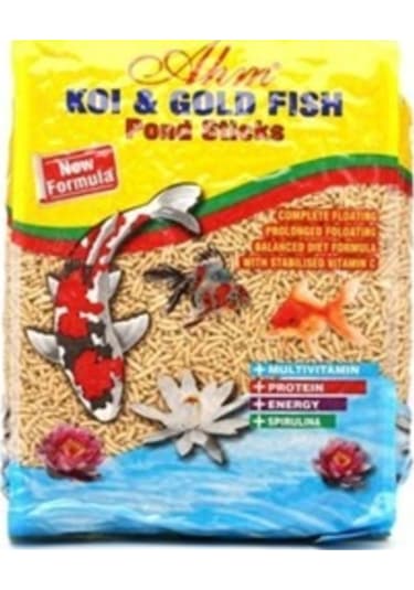 Ahm Koi Goldfish Naturel Pond Sticks Balık  Yemi 1 Kg